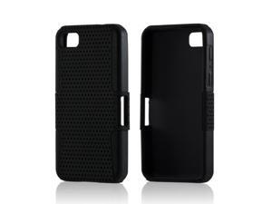 Black Mesh on Black Silicone Hybrid Case for BlackBerry Z10 Black Mesh on Black Silicone Hybrid Case for BlackBerry Z10