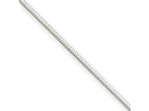 14k White Gold 7 inch 1.00 mm Octagonal Snake Chain Bracelet 14k White Gold 7 inch 1.00 mm Octagonal Snake Chain Bracelet