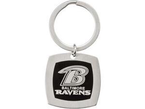 Baltimore Ravens Logo Keychain in Stainless Steel Baltimore Ravens Logo Keychain in Stainless Steel