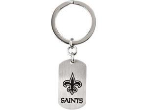New Orleans Saints Team Name Logo Keychain in Stainless Steel New Orleans Saints Team Name Logo Keychain in Stainless Steel