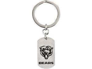 Chicago Bears Team Name Logo Keychain in Stainless Steel Chicago Bears Team Name Logo Keychain in Stainless Steel