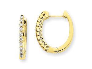 Diamond Hinged Hoop Earrings in 14k Yellow Gold Diamond Hinged Hoop Earrings in 14k Yellow Gold