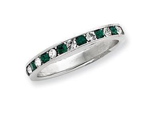 Green White CZ Eternity Band Green White CZ Eternity Band