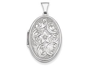 Oval Locket in Sterling Silver Oval Locket in Sterling Silver