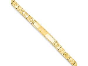 Nugget ID Bracelet in 14k Yellow Gold Nugget ID Bracelet in 14k Yellow Gold
