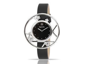 Ingenuity NCT0006s Women's Watch Classic Series - Interchangeable Black Leather Straps - Silver Black Ingenuity NCT0006s Women's Watch Classic Series - Interchangeable Black Leather Straps - Silver Black