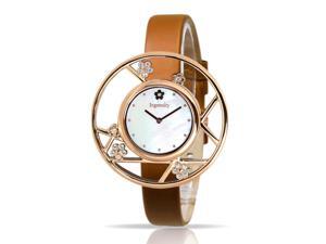 Ingenuity Women's NCT0006-1s_G Rose Gold Stone Watch With Interchangeable Leather Straps - Plum Blossom Ingenuity Women's NCT0006-1s_G Rose Gold Stone Watch With Interchangeable Leather Straps - Plum Blossom