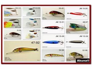 Akuna Pack of 15 Lures for Bass fishing in each of the 50 states Akuna Pack of 15 Lures for Bass fishing in each of the 50 states