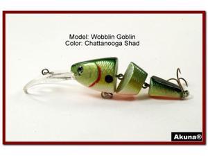 Akuna Wobblin Goblin 3.5 Jointed Fishing Lure Akuna Wobblin Goblin 3.5 Jointed Fishing Lure