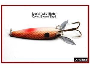 Akuna Willy Blade 3" Spoon Fishing Lure with 2 Side Spoons Akuna Willy Blade 3" Spoon Fishing Lure with 2 Side Spoons