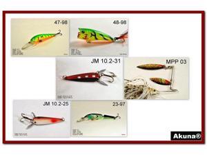 Akuna Pack of 6 Crankbait Lures for Bass fishing in each of the 50 states Akuna Pack of 6 Crankbait Lures for Bass fishing in each of the 50 states