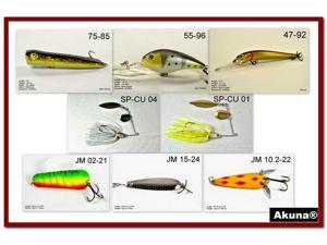 Akuna Pack of 8 Crankbait Lures for Bass fishing in each of the 50 states Akuna Pack of 8 Crankbait Lures for Bass fishing in each of the 50 states