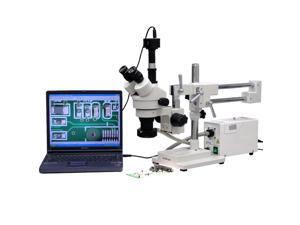 3.5X-90X Trinocular Fiber Optic Boom Stereo Microscope with 5MP Camera 3.5X-90X Trinocular Fiber Optic Boom Stereo Microscope with 5MP Camera