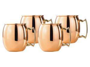 Moscow Mule Solid Copper Mug 18oz - Pack of 4 Moscow Mule Solid Copper Mug 18oz - Pack of 4