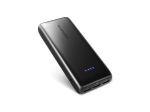 Portable Charger RAVPower 22000 mAh 5.8A Output 3-Port Power Bank External Battery Pack (2.4A Input, Triple iSmart 2.0 USB Ports, High-density Li-polymer Battery) For Phones Tablets and More - Black Portable Charger RAVPower 22000 mAh 5.8A Output 3-Port Power Bank External Battery Pack (2.4A Input, Triple iSmart 2.0 USB Ports, High-density Li-polymer Battery) For Phones Tablets and More - Black