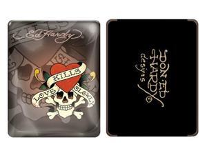 Ed Hardy IP10404 Chocolate Love Kills Slowly Glossy Hard Case For iPad Ed Hardy IP10404 Chocolate Love Kills Slowly Glossy Hard Case For iPad