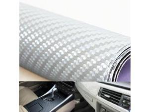 24 by 48 inches 3D Twill Weave White Silver Carbon Fiber Vinyl Sheet 24 by 48 inches 3D Twill Weave White Silver Carbon Fiber Vinyl Sheet