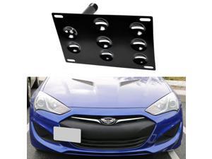 Front Bumper Tow Hole Adapter License Plate Mounting Bracket Holder For Hyundai Genesis Coupe Front Bumper Tow Hole Adapter License Plate Mounting Bracket Holder For Hyundai Genesis Coupe