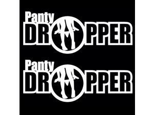 (2) Joking Funny Panty Dropper Fatlace Stance Lowered iLL Style Car Window Bumper Vinyl Decal Stickers (2) Joking Funny Panty Dropper Fatlace Stance Lowered iLL Style Car Window Bumper Vinyl Decal Stickers