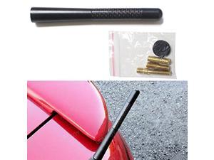 Universal Fit Black 5" Black Carbon Fiber Car Short Aluminum Antenna Universal Fit Black 5" Black Carbon Fiber Car Short Aluminum Antenna