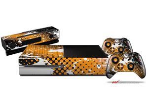 Halftone Splatter White Orange - Holiday Bundle Decal Style Skin Set fits XBOX One Console, Kinect and 2 Controllers (XBOX SYSTEM SOLD SEPARATELY) Halftone Splatter White Orange - Holiday Bundle Decal Style Skin Set fits XBOX One Console, Kinect and 2 Controllers (XBOX SYSTEM SOLD SEPARATELY)