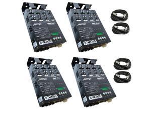 4 x MATRIX DMX PRO 4Ch. Double Output Dimmer Pack System w/ 4x XLR DMX Cables 4 x MATRIX DMX PRO 4Ch. Double Output Dimmer Pack System w/ 4x XLR DMX Cables