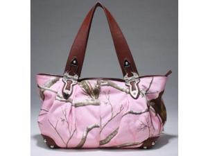 Realtree® APC Pink Camo Tote Handbag for Ladies (Pink/Chocolate) Realtree® APC Pink Camo Tote Handbag for Ladies (Pink/Chocolate)