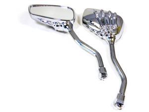 Chrome Skull Hand Claw Side Custom Mirrors for Suzuki Boulevard Cruiser Chopper Chrome Skull Hand Claw Side Custom Mirrors for Suzuki Boulevard Cruiser Chopper
