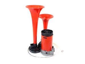 Air Horn Train Horn Red AGT Dual Trumpet Kit 12V Car/Boat/Motorcycle Air Horn Train Horn Red AGT Dual Trumpet Kit 12V Car/Boat/Motorcycle