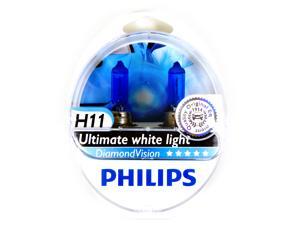2x PHILIPS Diamond Vision 5000k Headlight Light Bulb H11- Authentic Germany 2x PHILIPS Diamond Vision 5000k Headlight Light Bulb H11- Authentic Germany