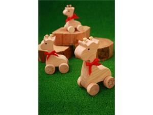 Wooden Animal Car - Giraffe Family (DIY) - Beech Wood, Paintable (3 in a Box) Wooden Animal Car - Giraffe Family (DIY) - Beech Wood, Paintable (3 in a Box)