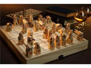Hand-Made Wooden 3D Chinese Chess Hand-Made Wooden 3D Chinese Chess