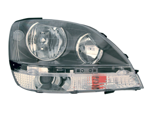 Lexus 1999-2000 Rx300 Lexus Headlight Assembly Black Bezel Passenger Side Lexus 1999-2000 Rx300 Lexus Headlight Assembly Black Bezel Passenger Side