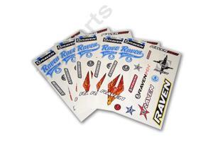 5 Raven Paintball Skateboard 16 color Stickers Sheets 11"x 9" spyder kingman LOT 5 Raven Paintball Skateboard 16 color Stickers Sheets 11"x 9" spyder kingman LOT