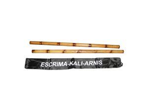 2 Filipino Martial Arts Escrima Kali Arnis Close Node Rattan Fighting Sticks Set multi-node + Case 2 Filipino Martial Arts Escrima Kali Arnis Close Node Rattan Fighting Sticks Set multi-node + Case