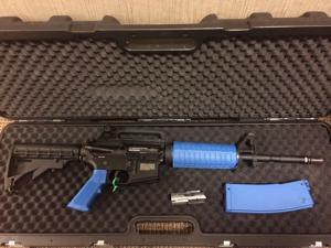 TM4 T4E Ram .43 caliber 11mm M4 Paintball Assault Rifle Black Blue law enforcement milsim security TM4 T4E Ram .43 caliber 11mm M4 Paintball Assault Rifle Black Blue law enforcement milsim security