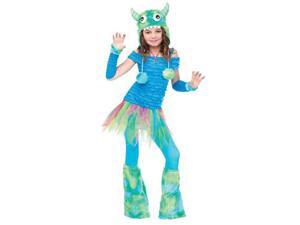 Girls Blue Monster Costume Girls Blue Monster Costume