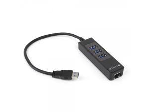 3-Port Portable USB 3.0 Hub and 10/100/000 Gigabit Ethernet LAN Network Adapter 3-Port Portable USB 3.0 Hub and 10/100/000 Gigabit Ethernet LAN Network Adapter
