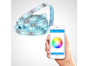 Satechi® LED IQ Strip Bluetooth 4.0 iOS iPhone iPad Flexible App Controlled Advanced Multi Color RGB LED Neon Accent Lighting System Kit, 4.92 feet Satechi® LED IQ Strip Bluetooth 4.0 iOS iPhone iPad Flexible App Controlled Advanced Multi Color RGB LED Neon Accent Lighting System Kit, 4.92 feet