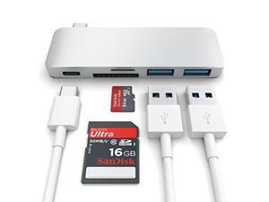 Satechi Type-C Pass Through USB Hub with USB-C Charging Port (Silver) Satechi Type-C Pass Through USB Hub with USB-C Charging Port (Silver)