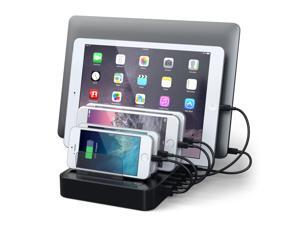 Satechi 7-Port USB Charging Station Dock for (2 x Type-C Ports) Black Satechi 7-Port USB Charging Station Dock for (2 x Type-C Ports) Black