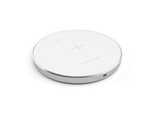 Satechi Fast Wireless Charger, Qi Wireless Charging Pad (Silver) Satechi Fast Wireless Charger, Qi Wireless Charging Pad (Silver)