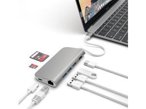 Satechi Aluminum Muti-Port Adapter 4K HDMI, Type-C Pass Through, Ethernet, SD/Micro Card Reader, and 3 USB 3.0 Ports (Space Gray) Satechi Aluminum Muti-Port Adapter 4K HDMI, Type-C Pass Through, Ethernet, SD/Micro Card Reader, and 3 USB 3.0 Ports (Space Gray)