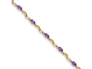 Completed Fancy Diamond/Amethyst Bracelet Length=7 Completed Fancy Diamond/Amethyst Bracelet Length=7