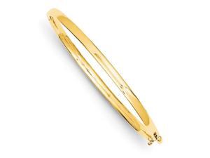 3.6mm Polished Solid Hinged Bangle Bracelet Length=7.5 3.6mm Polished Solid Hinged Bangle Bracelet Length=7.5