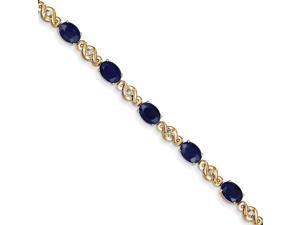 Diamond and Sapphire Bracelet Length=7 Diamond and Sapphire Bracelet Length=7