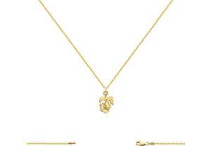 14K Yellow Gold US Marine Corps Charm (9.5x16MM) & Cable Chain Necklace 16-24In. 14K Yellow Gold US Marine Corps Charm (9.5x16MM) & Cable Chain Necklace 16-24In.