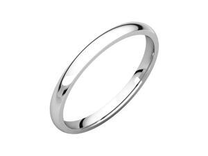 Men's 10K White Gold 2mm Light Comfort-Fit Wedding Band Men's 10K White Gold 2mm Light Comfort-Fit Wedding Band