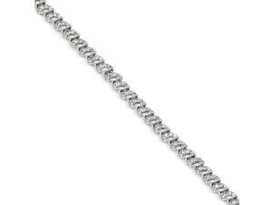 14K White Gold Classic S Link Diamond Bracelet - 0.459cttw 14K White Gold Classic S Link Diamond Bracelet - 0.459cttw