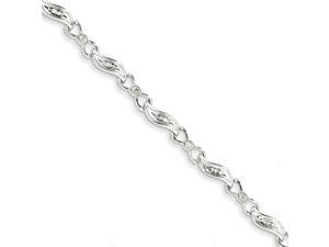 14K White Gold Bow Tie Smooches Diamond Bracelet - 0.432cttw 14K White Gold Bow Tie Smooches Diamond Bracelet - 0.432cttw
